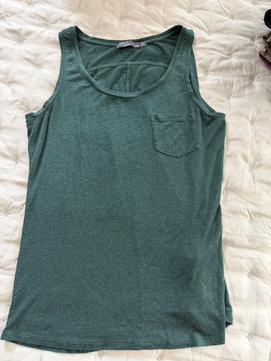 Prana Tops - Prana Dark Forest Green Scoop Neck Pocket Tank